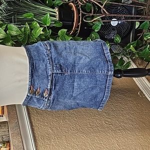 Rampage Jean Company (11) denim mini skirt in good worn condition no rips/stains